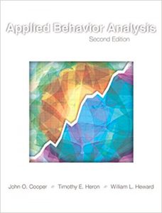 Book Cover: Applied Behavior Analysis (Pearson, 2nd Ed. 2007*) John O. Cooper, Timothy E. Heron, and William L. Heward